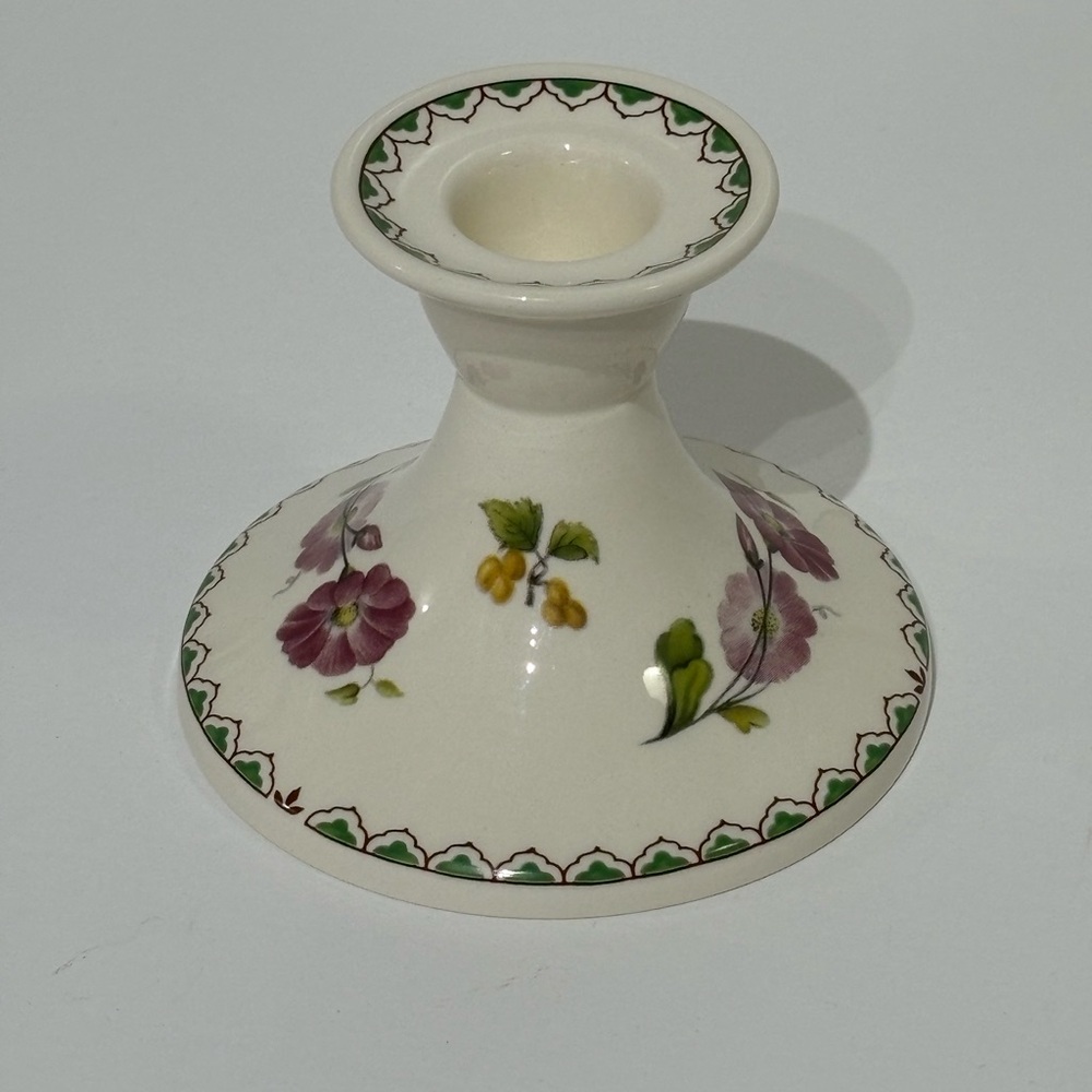 Vintage SPODE  Victoria Floral Ceramic Candle Holder